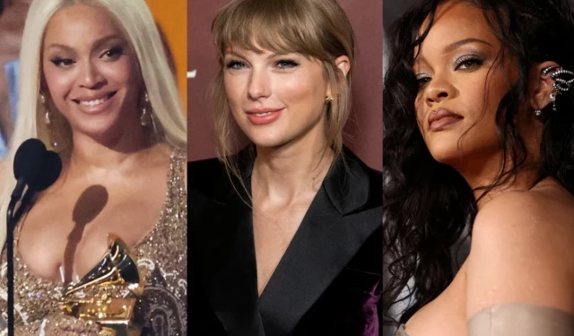 BEYONCÉ, TAYLOR SWIFT Y RIHANNA LIDERAN LA LISTA DE ARTISTAS MÁS MILLONARIAS